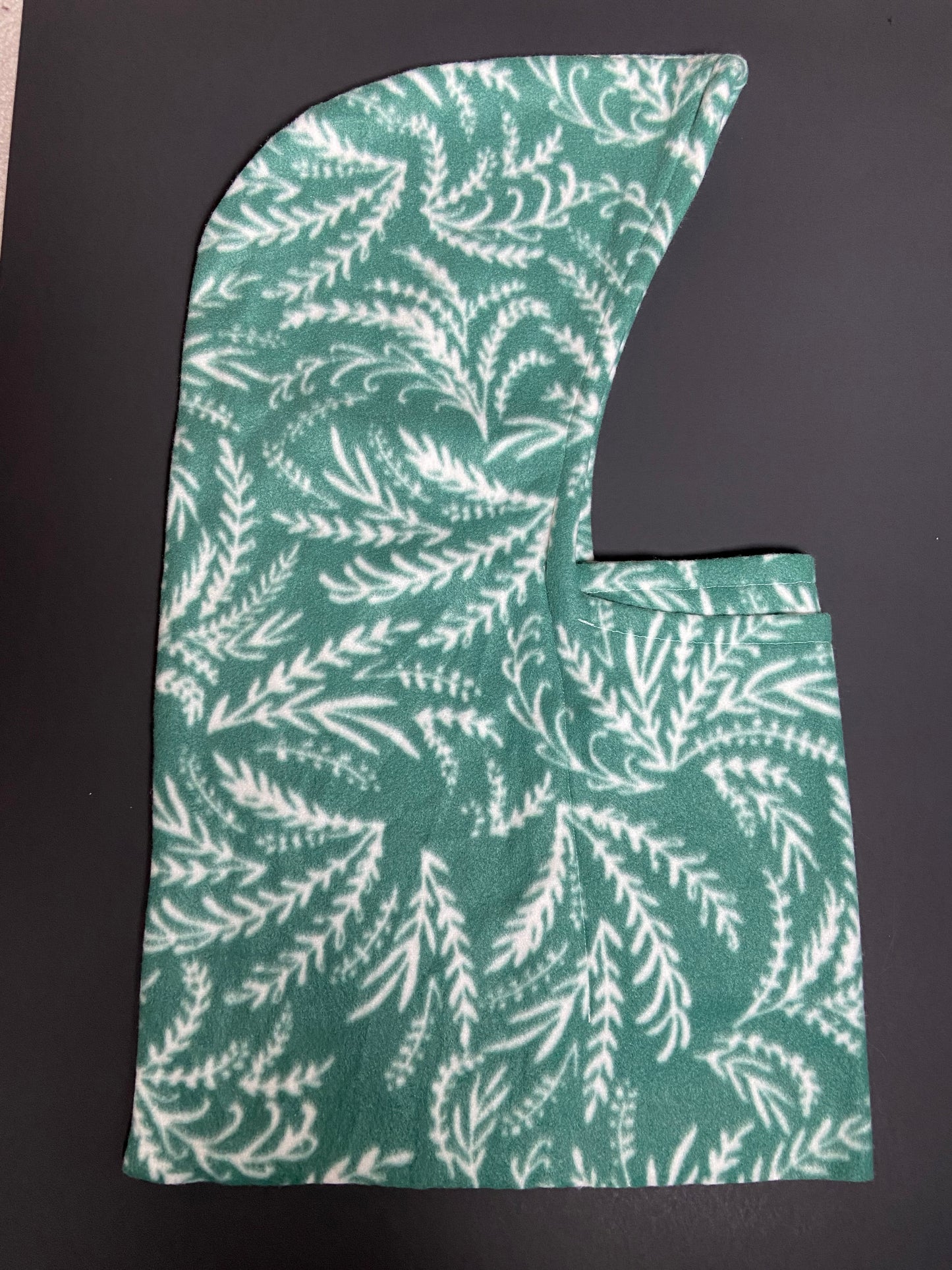 Green Floral Hood