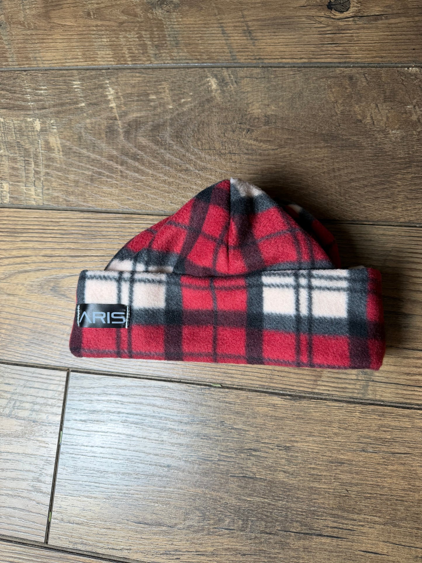 Red Plaid Beanie