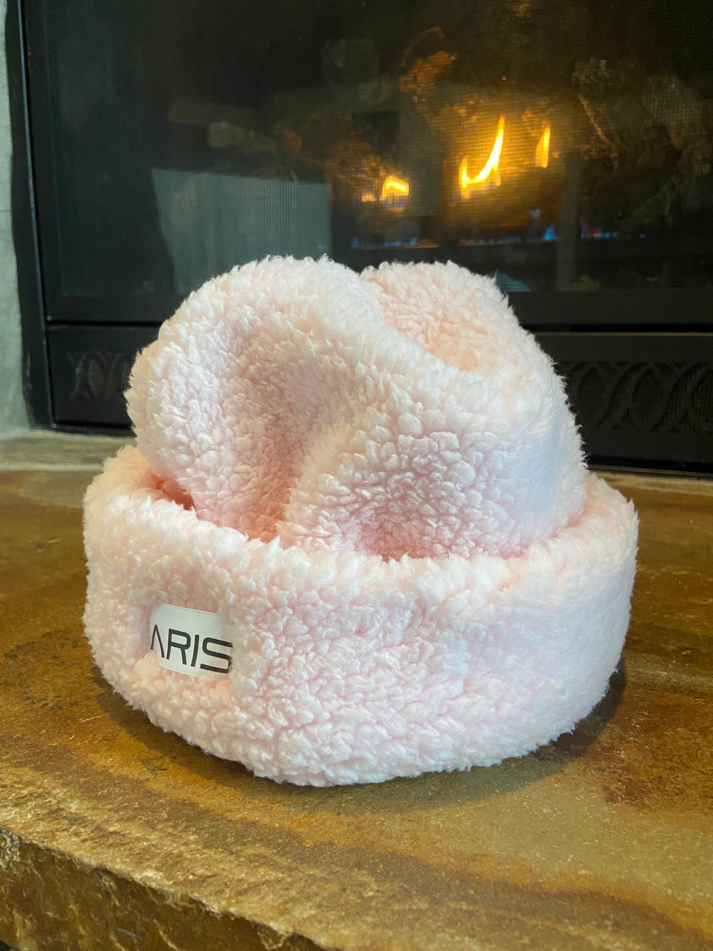 Pink Sherpa Beanie