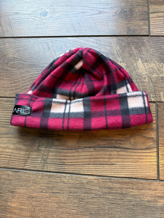 Red Plaid Beanie