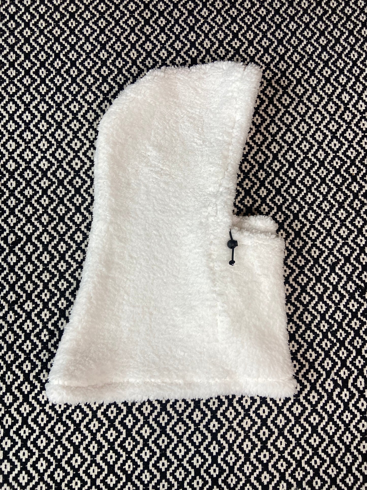 White Sherpa Hood