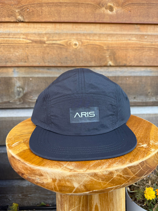 5 Panel ARIS Hat Black