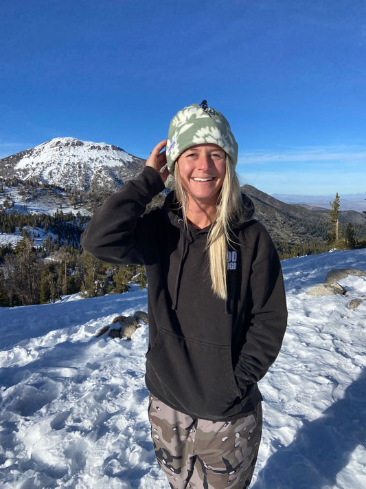 Green Floral Synch Beanie